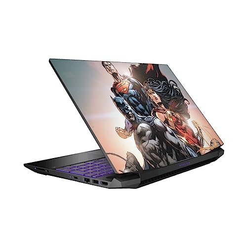 Autocollant HP Pavilion 15-dk0047TX Justice League anti rayure pour coque PC