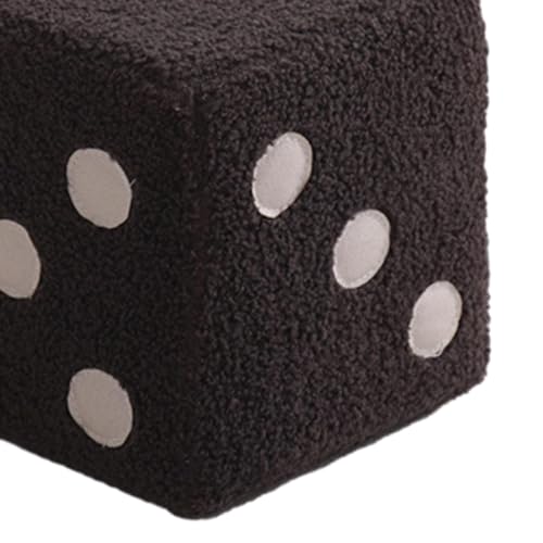 Repose-pieds ottoman en velours cube pour ranger et optimiser l'espace - 7