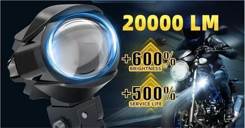 Phare LED moto 200W antibrouillard pour ne plus rouler dans le noir en ADV - 4