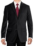 Luciano Natazzi Men's Two Button Velvet Suit Jacket Working Buttonholes Blazer (44 Long US / 54L EU,...