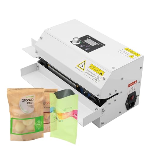 Macchina di sigillamento continua della banda del sacchetto, macchina commerciale del sigillatore della banda con controllo della temperatura digitale, sigillatrice orizzontale del sacchetto con
