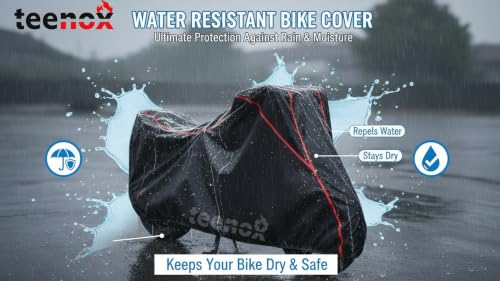 Image of Teenox - Full Coverage Bike Body Cover Compatible with Yamaha FZ-S FI Ver 4.0 DLX Upto 2026 Model Black