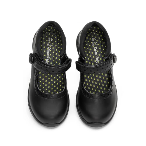 DREAM PAIRS Girls School Shoes Mary Jane Flats Lightweight Comfortable Girls' Uniform Dress Shoes for Toddler/Little Kid/Big Kid