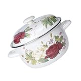 Ipetboom Emaille-schmortopf Für Suppen Und Emailliertöpfe Multifunktions-kochtopf Mit Wasserdampfzirkulation Hühnersuppentopf Aus Robustem Material Gesundheits-topf Für Leichte Reinigung