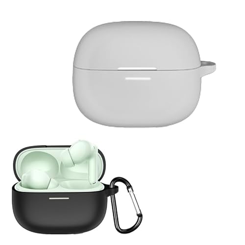 Redmi Buds 8 Pro�Ή� �w�b�h�z�� �V���R���P�[�X - 1.8mm �ϏՌ��J�o�[ ���C�����X�[�d�Ή� ����g�p�◷�s�p (�O���[)