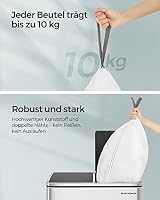 SONGMICS Müllbeutel mit Zugband, für 30 Liter Mülleimer, 90 Stück – Ansicht 3