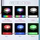 EEEKit 2 Stück Led Lichtsockel, Runder Leuchtsockel Kristallglas Display Basis Stander, 6 Beleuchtung Farben LED Show Stand für Kristall Glas Kunst