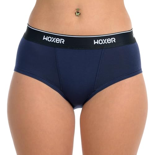Image of Woxer Women's Classic Seamless Boyshort Panties, Soft Modal Fabric with No Roll Inseam, Chafe-Free, Breathable Design