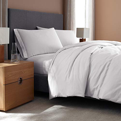 H by Frette Sateen Standard Bed Bundle (Queen) - Luxury All-White Bedding Bundle/Includes...