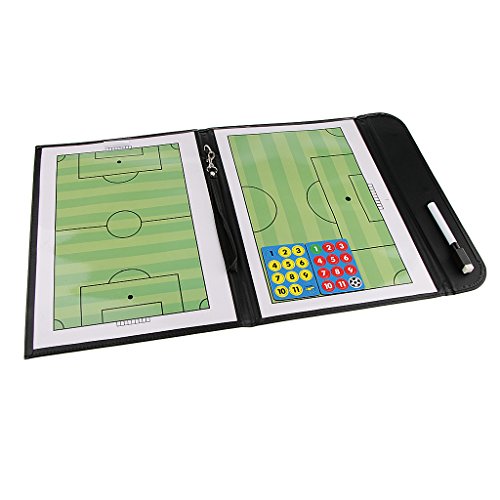 Fancyes Pasta de Tabuleiro de Táticas de Treinamento de Futebol E Futebol + Caneta + Clipe