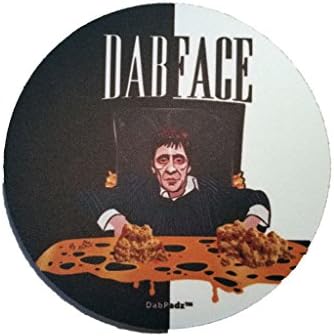 Dabface 8" Round Fabric Top Dab Pad Rig Mat