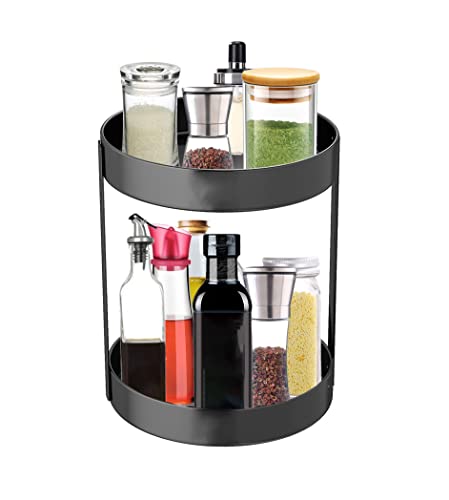 Pacekoner P010 2 Tier Lazy Susan, Stainless Steel Turntable cover