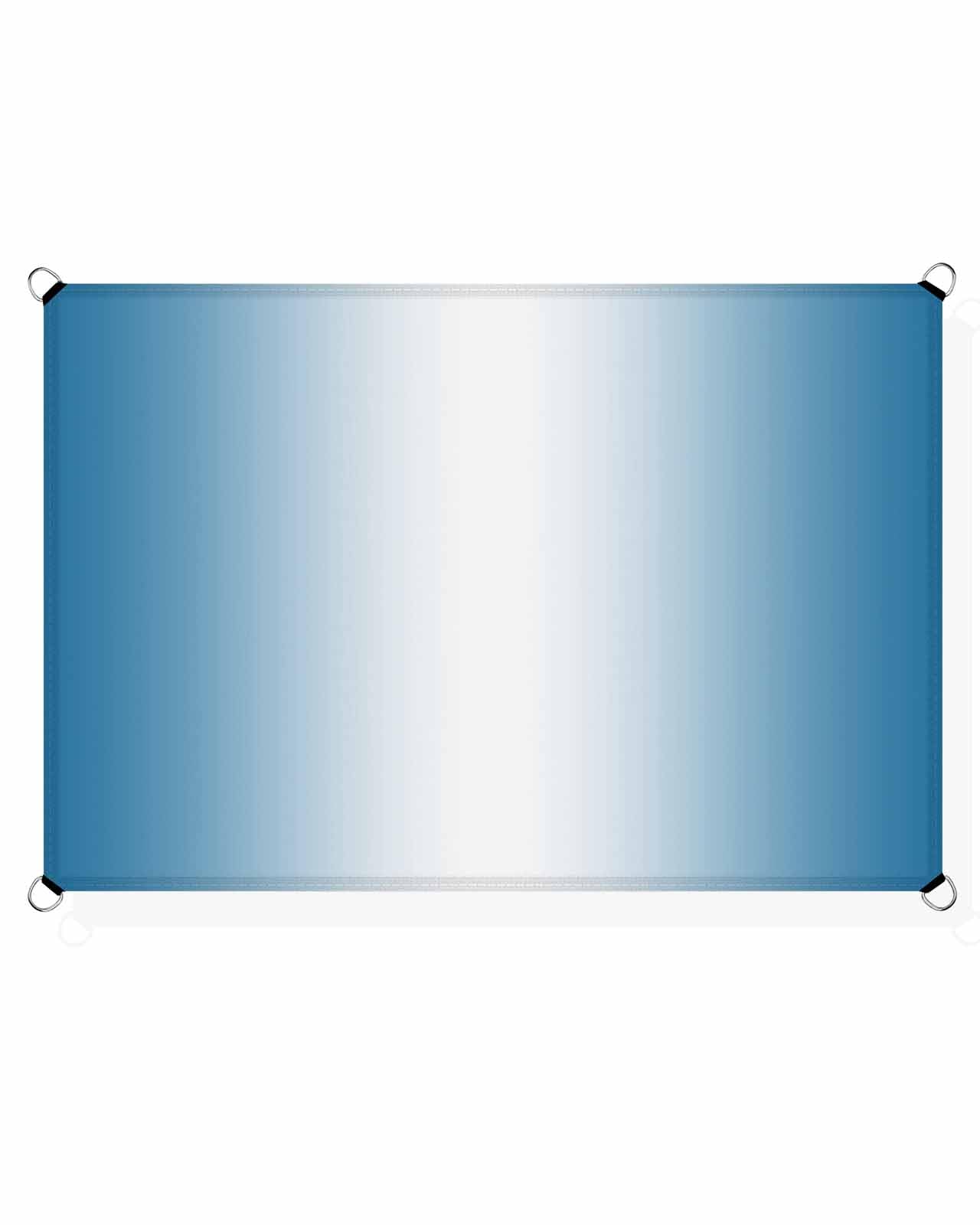 Blue Sun Sail Shades Rectangle Canopy,Sunlight Block Heavy Duty Curved Backyard Shade Cover,Waterproof Sun Shades for Patios Garden Outdoor,14'x18' Modern Ombre Geometric Stripes Rainbow Pastel White