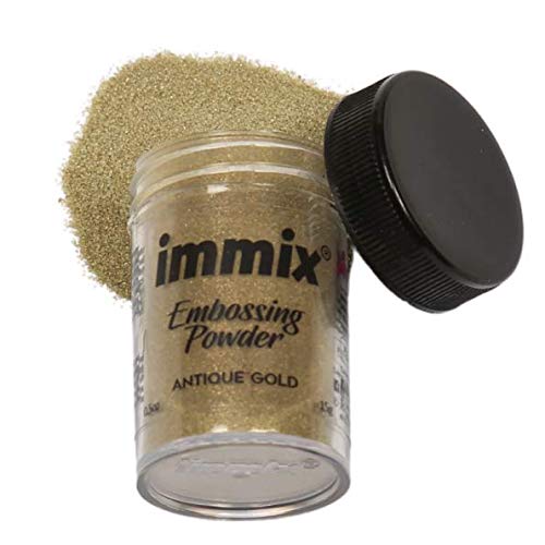 Immix Magical Black Bronze Embossing Powder - Two-Tone Metallic Powder For Stamping & Crafts