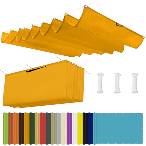 Bache ombrages imperméable et indéchirable avec œillets jaune A