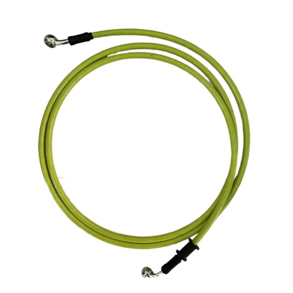 DAVBIR Moto Tubo Freno Tubo Flessibile Intrecciato in Acciaio Inossidabile Rinforzato Idraulico Verde Universale da 40 Cm Tubo Flessibile per Olio Frizione Freno Moto(2000mm)