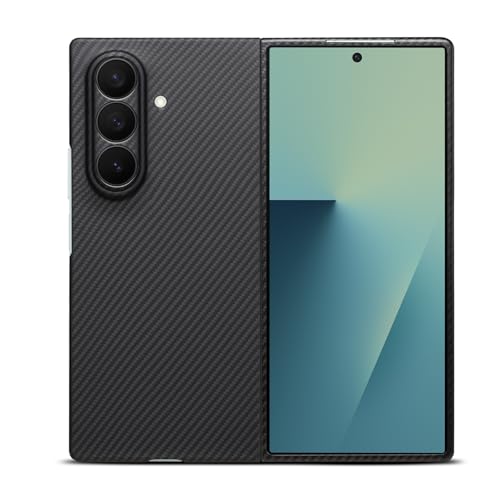 Coque carbone Galaxy Fold 7 premium en fibre d'aramide noire ultra robuste et élégante