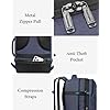 Vancropak Carry On Backpack Airline Approved 40l Travel Backpack With 3 Packing Cubes For Men Women Water Resistant Expandable Weekender Luggage Daypack Suitcase Duffel Bag Gift For Travelers Blue