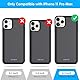 iPosible Akkuhülle für iPhone 11 Pro Max, 7800mAh Zusatzakku Ladehülle Handyhülle Akku Battery Case Powerbank Hülle für iPhone 11 Pro Max [6,5 Zoll] Tragbare Akku Hülle Akku Case-Schwarz