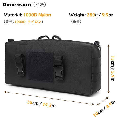 Triwonder Tactical Sling Bag Pack Molle Military Shoulder Bag Backpack Messenger Bag Utility Shoulder Satchel (Black - 2 Pack) #TOP1