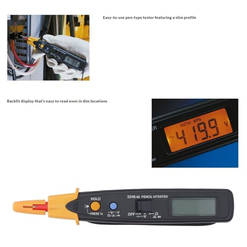 Voltmètre 600V portable avec boîtier ABS robuste pour électricien