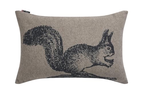 Preisvergleich Produktbild David Fussenegger Kissenhülle Eichhörnchen 40x60cm Kissenbezug aus Recycling-Baumwolle nachhaltig produziert ÖkoTex100 GRS Made in Austria Farbe Rauch