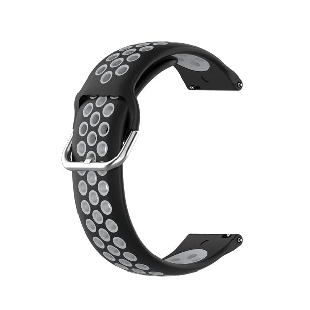 20MM Watch Strap/Band Compatible with BOAT MERCURY/BOAT WAVE PRO [47MM] || REALME CLASSIC & FASHION/REALME Rma161 (GREY DOT BLACK (BKL)) (B0C1XCPY6B) Amazon Price History, Amazon Price Tracker