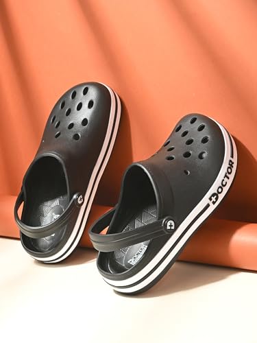 Image of Men Clogs with Back Strap | Lightweight Comfort Footwear | Cushioned EVA Sole | Anti-Slip Everyday Wear Clogs for Indoor, Outdoor, Work & Casual Use