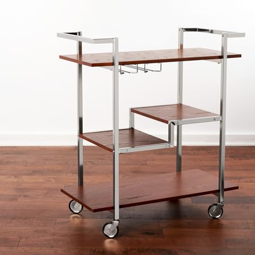 Carrito de vino para espacios pequeños mueble bar de cócteles interior Viski 6