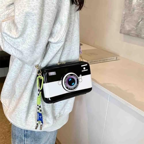 Women's Cute Camera Shaped Shoulder Bag, Novelty Stylish Casual Retro Crossbody Purse, Vintage Cartoon Box Clutch Handbag4