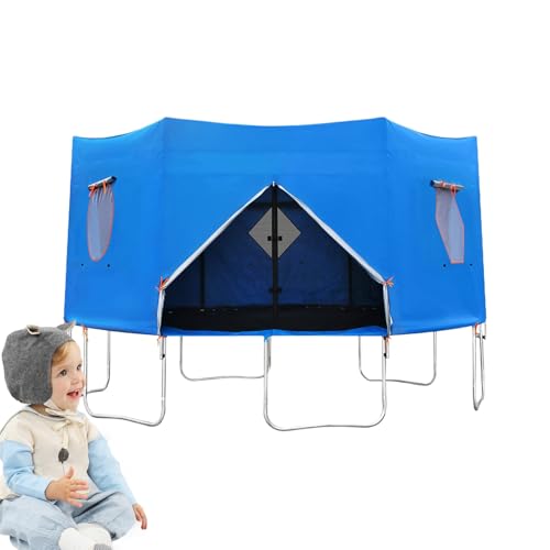 SVCEQZE Carpa para Cama Elástica   Accesorios para Trampolines Infantiles,Estructura Resistentes Impermeables para Invierno Camping Caravanas Parques Infantiles Jardín Verano