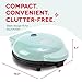 DASH 8” Express Electric Round Griddle for for Pancakes, Cookies, Burgers, Quesadillas, Eggs & other on the go Breakfast, Lunch & Snacks - Aqua