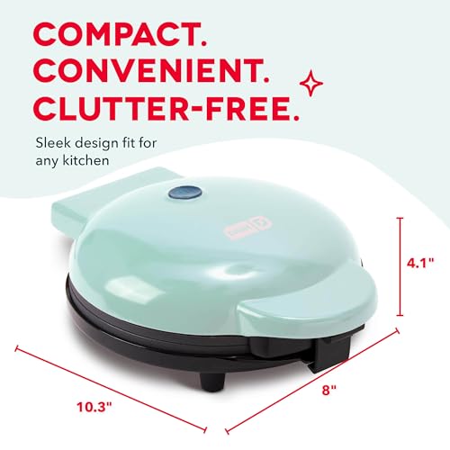 Dash Round Express Electric - Pancake Maker & Eggs Griddle System - Healthy Breakfast Maker - Quick Heat-Up & Easy Cleanup - nonstick surface - Aqua by DASH - Image 7