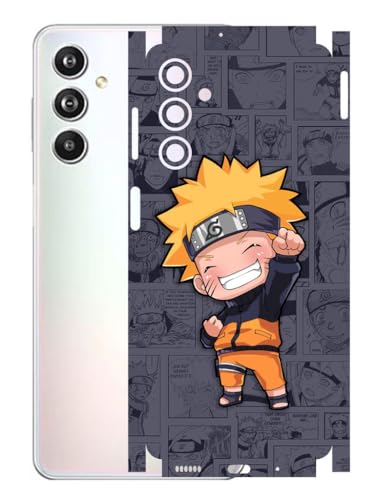 Image of AtOdds - Samsung Galaxy F54 (5G) Mobile Back Skin Sticker - Lamination - Rear Screen Guard Protector Film Wrap (Coverage - Back+Camera+Sides) (Design - Naruto)