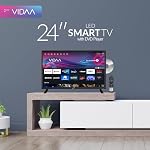 Supersonic SC-2426SDVD 24-inch LED Smart HDTV w/DVD Player, ATSC & NTSC System, 3X HDMI, 1080p, WiFi, USB, Multi Language OSD, AC/DC Compatible for Home, Kitchen, or RV Camper, DC Car Cord Included