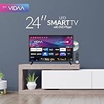 Supersonic SC-2426SDVD 24-inch LED Smart HDTV w/DVD Player, ATSC & NTSC System, 3X HDMI, 1080p, WiFi, USB, Multi Language OSD, AC/DC Compatible for Home, Kitchen, or RV Camper, DC Car Cord Included - Image 4