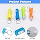 WhizNook 24 Stück Raketen Taschenlampe Schlüsselanhänger Kinder, 4 Farben Mini Taschenlampe Schlüsselanhänger, Raketen Mini Taschenlampe, Raketen Kopf Keychain, Mitgebsel Kindergeburtstag
