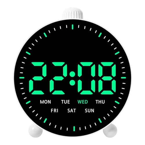 大型 LED スクリーンを備えた洗練された電子タイマー時計静かで勉強部屋に最適敏感な睡眠者多機能時間管理時計