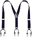 Produktbild KANGDAI Hosenträger für Herren Breit Y Style 3.5 CM Mit Sehr 6 Starke Metall Clip Durable Elastic Verstellbare Hosenträger Geschenkbox für Herren und Damen