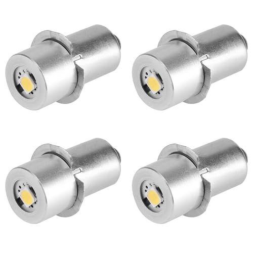 Wiseflexwia 4X 1W P13.5S Led 懐中電灯電球、100?110ルーメン2700?7000K交換用電球トーチランプ緊急作業灯(3V)