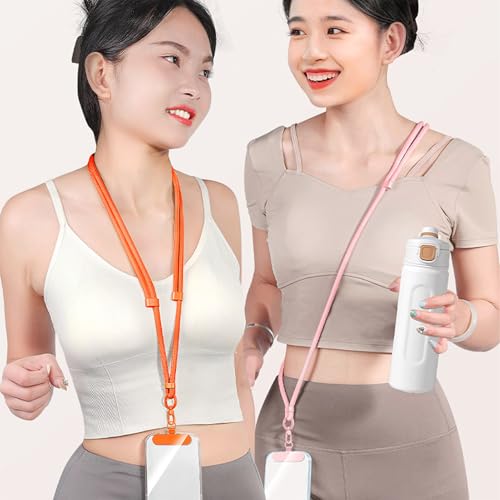 MORSUNBELA Handyband Beige Verstellbar Handykette zum Umhängen Phone Lanyard Band für Handy zum Umhängen Universal Schlüsselband