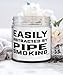 Funny Easily Distracted by Pipe Smoking 9oz Vanilla Scented Candles Soy Wax