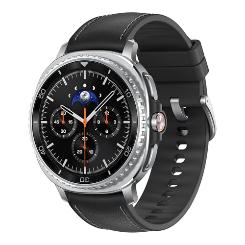 Samsung Galaxy Watch8 Classic 46mm AI Smart Watch with Cushion Design and Rotating Bezels with Hybrid Band and Wearable Display Bluetooth Black 3 Year Extended Warranty (UK Version)