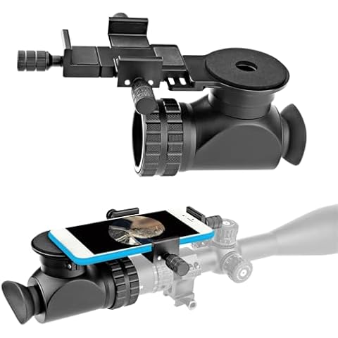 Forevercam Rifle Scope Phone Adapter Side Shot Scope Cam Phone Mount Aluminum Phone Scope for Spotting Scope with Smartphone Cover