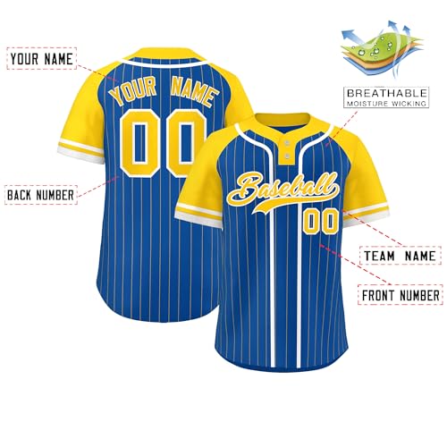 Custom Stripe Baseball Jersey Personalized Baseball Shirt Stitched/Printed Sport Uniform for Men Women Boy miniatura 2