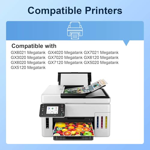 Image of GI-26 GI26 GX7021 GX4020 Ink Refill Bottles Replacement for Canon 26 Ink | for Canon MAXIFY GX7021, GX6021, GX7020, GX6020, GX4020, GX5020, GX7120, GX6120 Megatank, 4 Pack