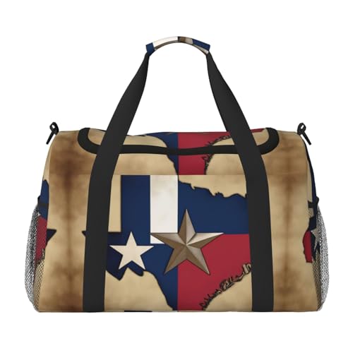 Sac de voyage imperméable et pliable au design Texas grand format Map01