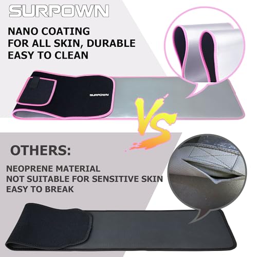 Waist Trainer for Women Men Weight Loss, Easy Clean, Stomach Flattener Band, Cincher Belly Tummy Trimmer Fat Burner Sweat Belt, Body Shaper Abdominal Slimming Binder Sport Girdle for Exercise Fitness