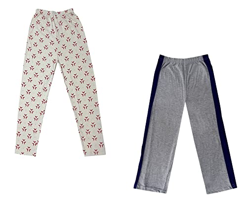 Image of indi weaves Boys and Girls Cotton Solid and Printed Pyjama /Pant /Trackpants