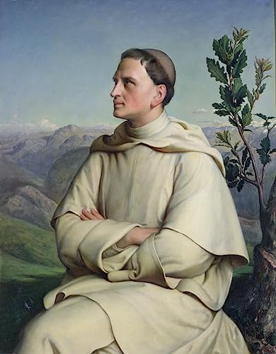 Peinture sur toile Henri Lacordaire tableau decoration chambre Louis Janmot